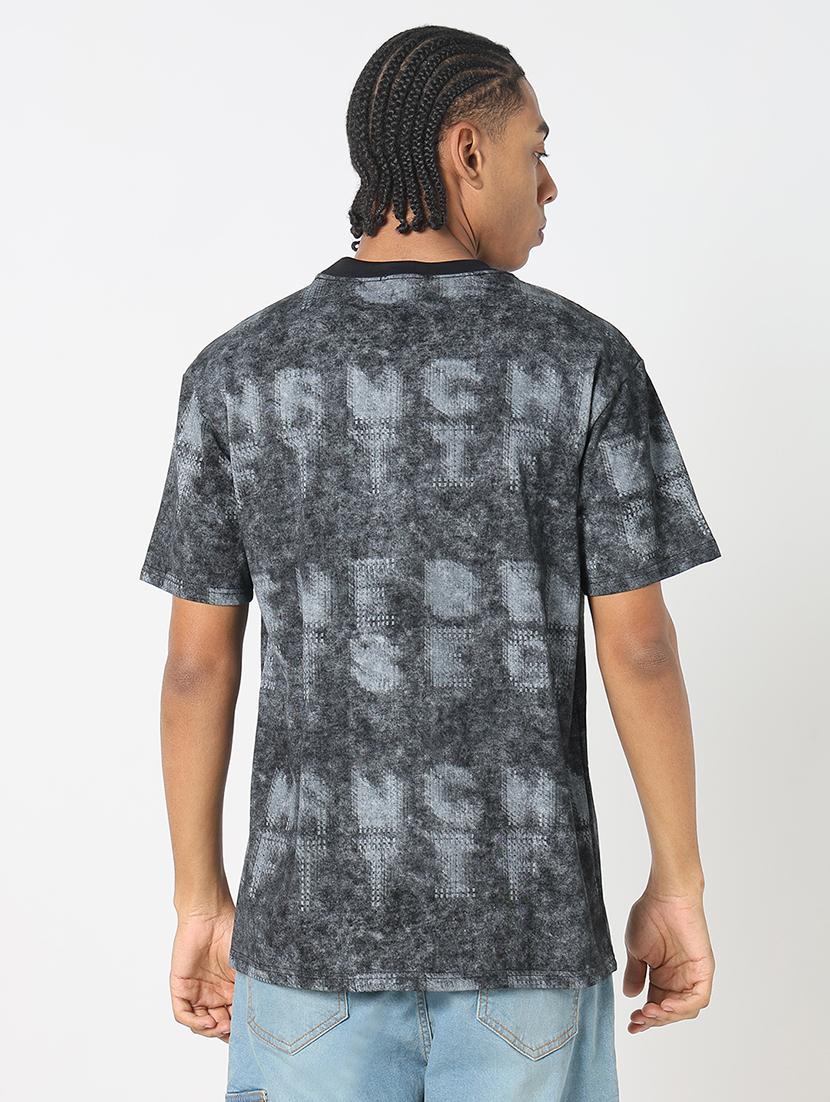 men all over print round neck regular fit t-shirt - 21843265 - Standard Image - 3