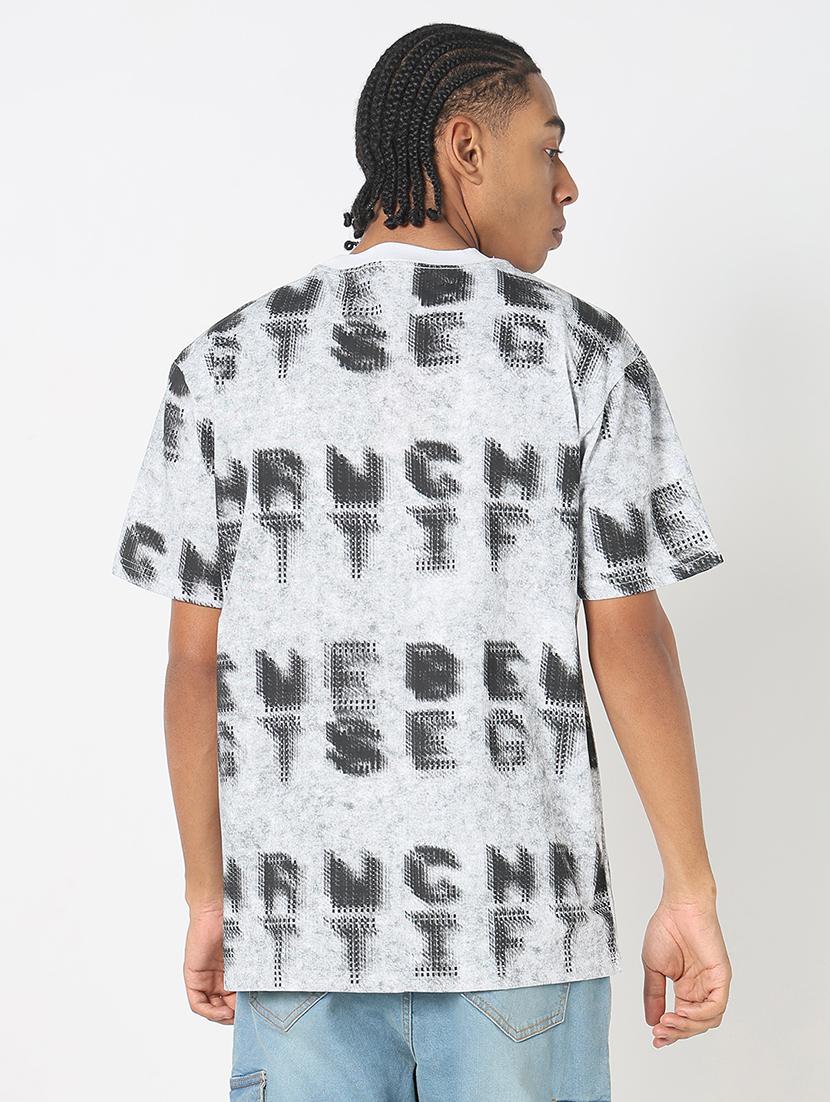 men all over print round neck regular fit t-shirt - 21843266 - Standard Image - 3