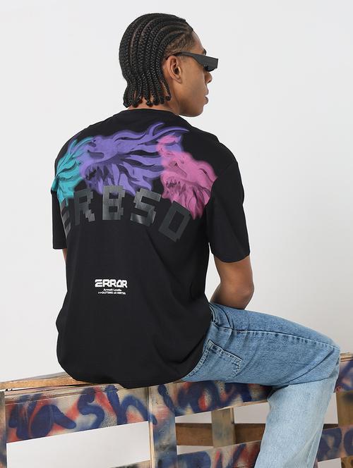 men back print round neck regular fit t-shirt - 21843275 - Standard Image - 0