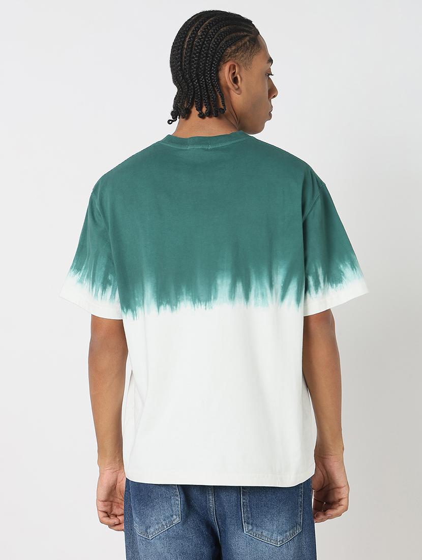 men front & back print round neck regular fit t-shirt - 21843276 - Standard Image - 3