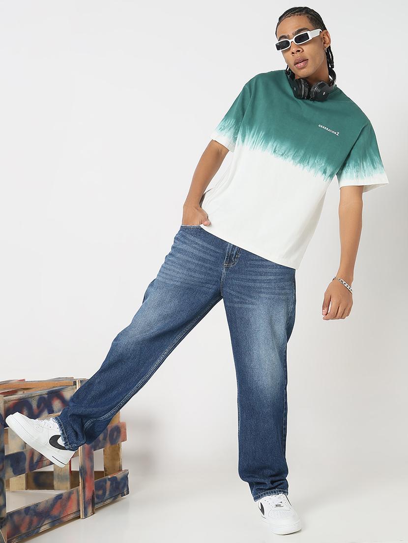 men front & back print round neck regular fit t-shirt - 21843276 - Standard Image - 5