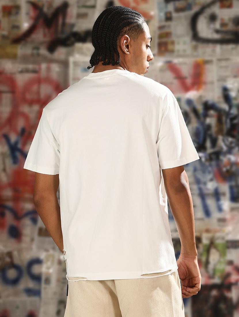 men plain round neck regular fit t-shirt - 21843277 - Standard Image - 3