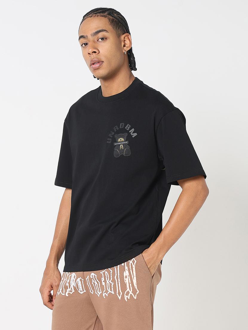 men back print round neck regular fit t-shirt - 21843278 - Standard Image - 3