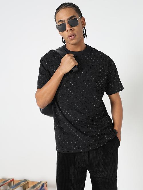 men all over print round neck regular fit t-shirt - 21843279 - Standard Image - 0