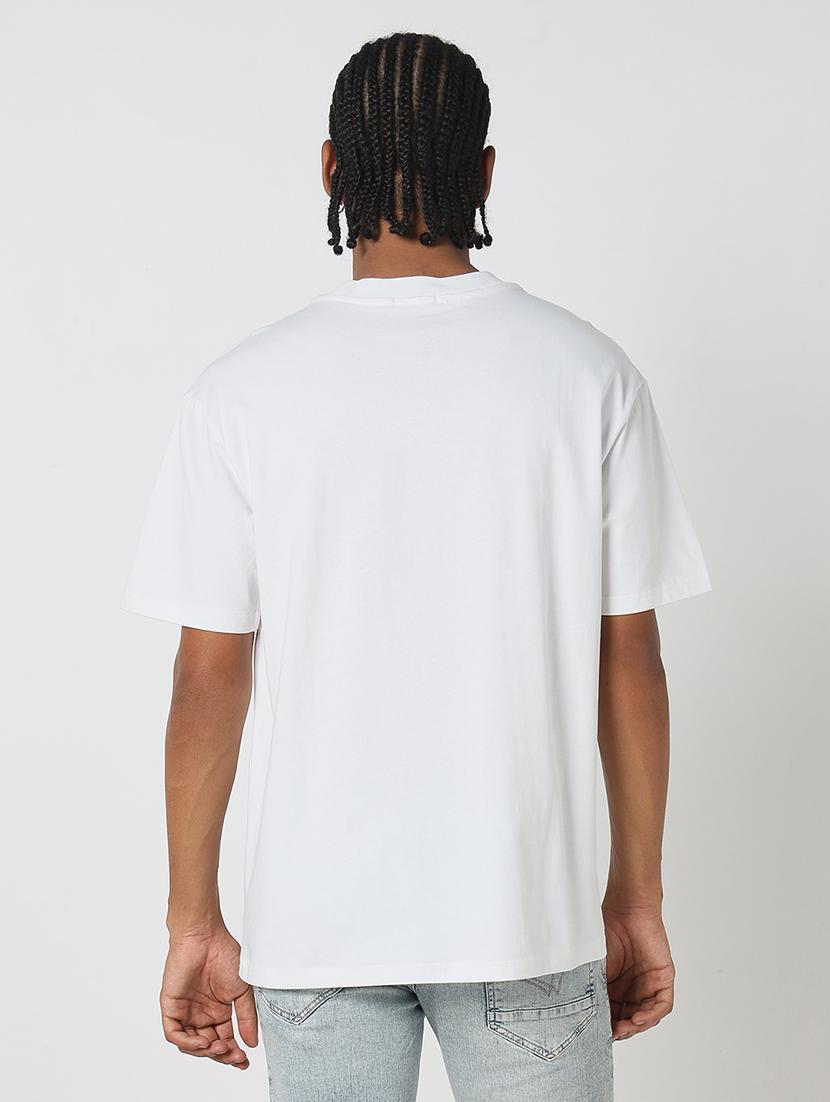 men front print round neck regular fit t-shirt - 21843282 - Standard Image - 3