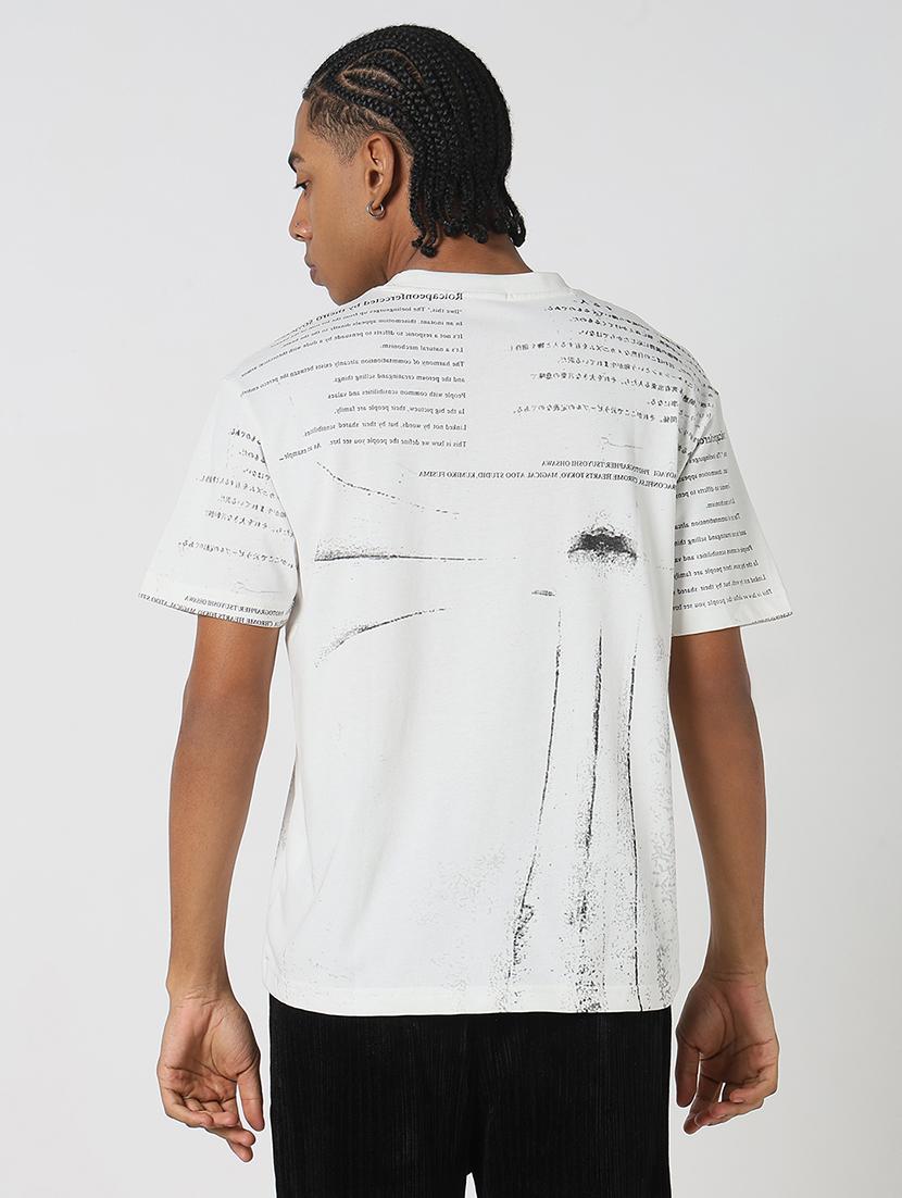 men all over print round neck regular fit t-shirt - 21843283 - Standard Image - 3