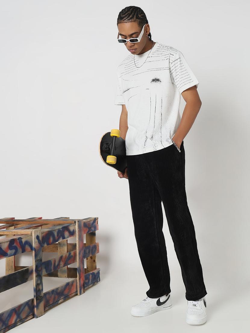 men all over print round neck regular fit t-shirt - 21843283 - Standard Image - 5