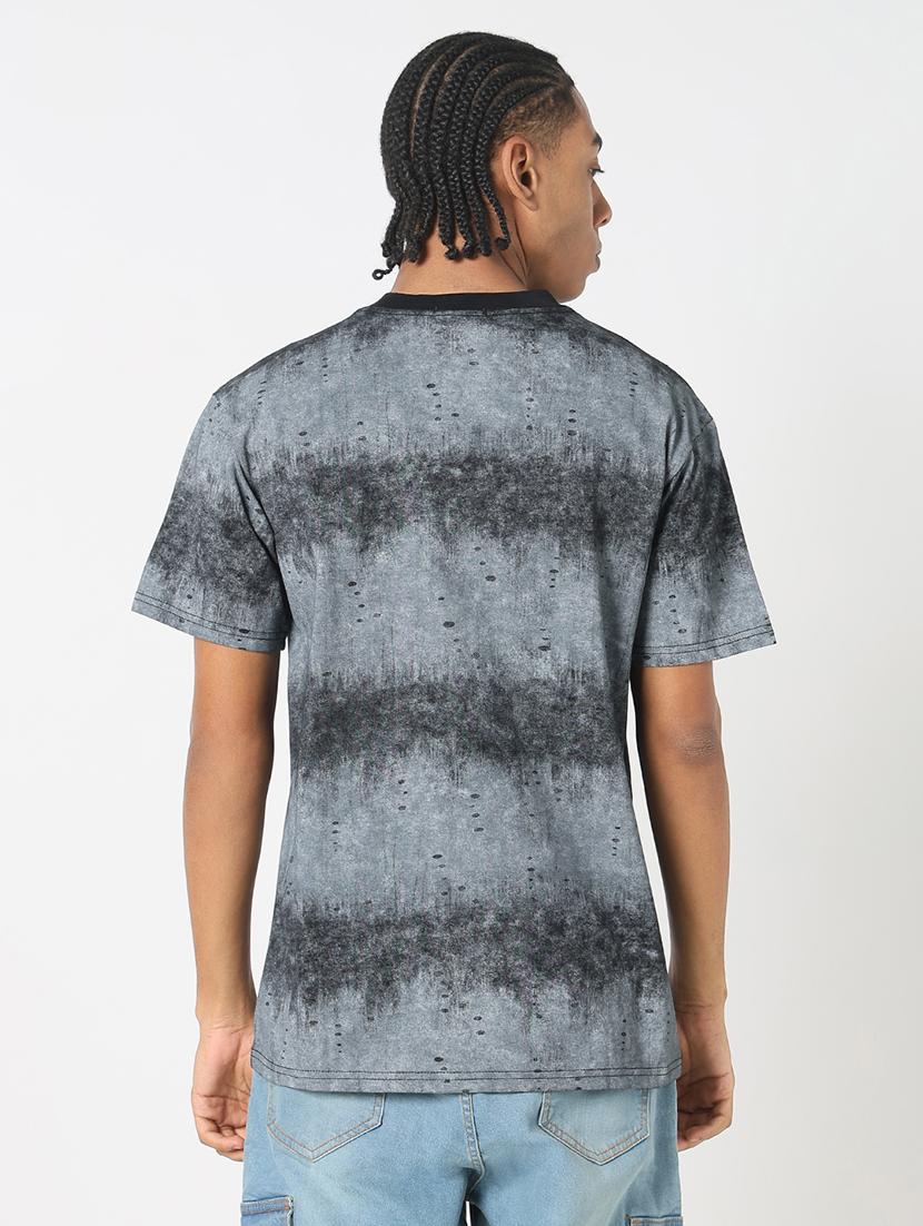 men all over print round neck regular fit t-shirt - 21843287 - Standard Image - 3