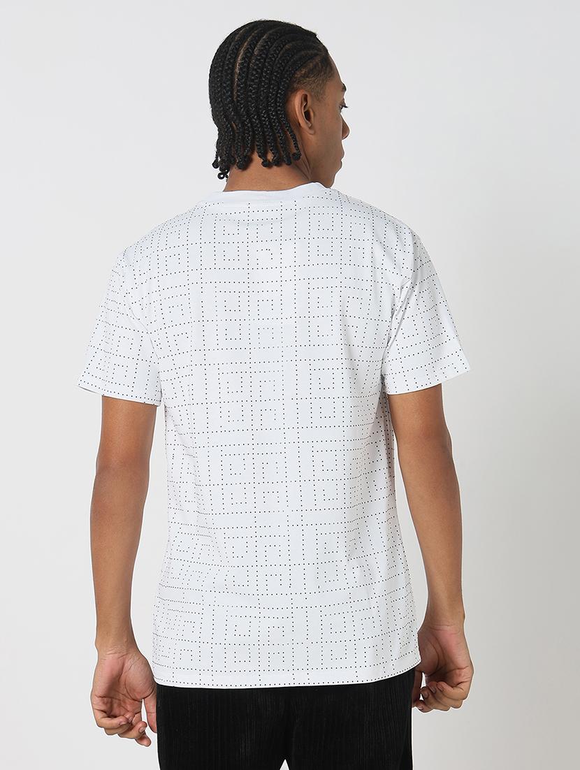 men all over print round neck regular fit t-shirt - 21843289 - Standard Image - 3