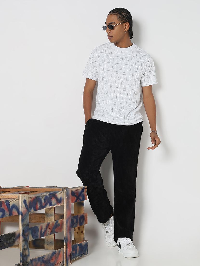 men all over print round neck regular fit t-shirt - 21843289 - Standard Image - 5