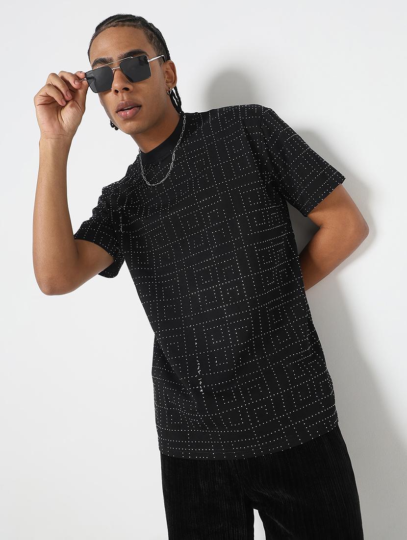 men all over print round neck regular fit t-shirt - 21843290 - Zoom Image - 0