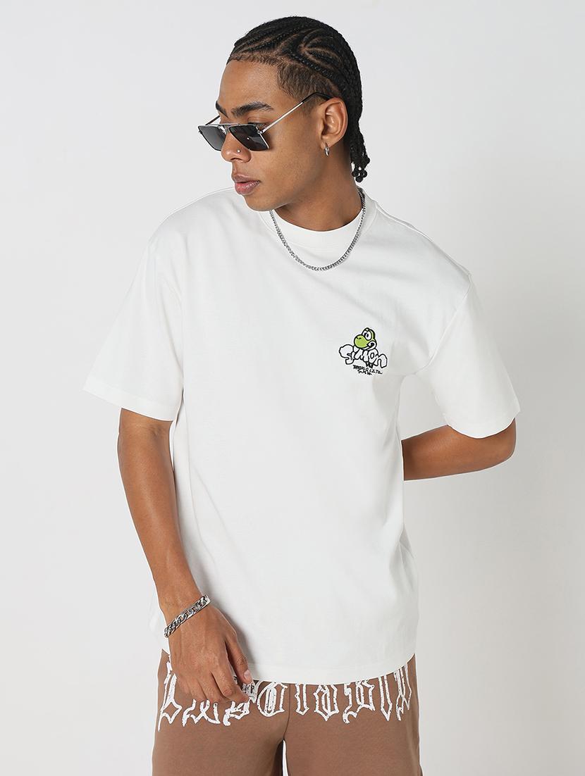 men back print round neck regular fit t-shirt - 21843293 -  Zoom Image - 0