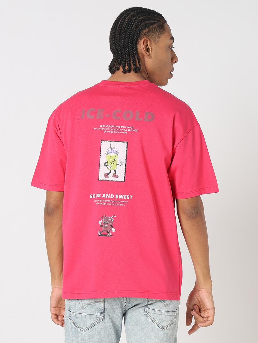 men back print round neck regular fit t-shirt - 21843294 - Standard Image - 3