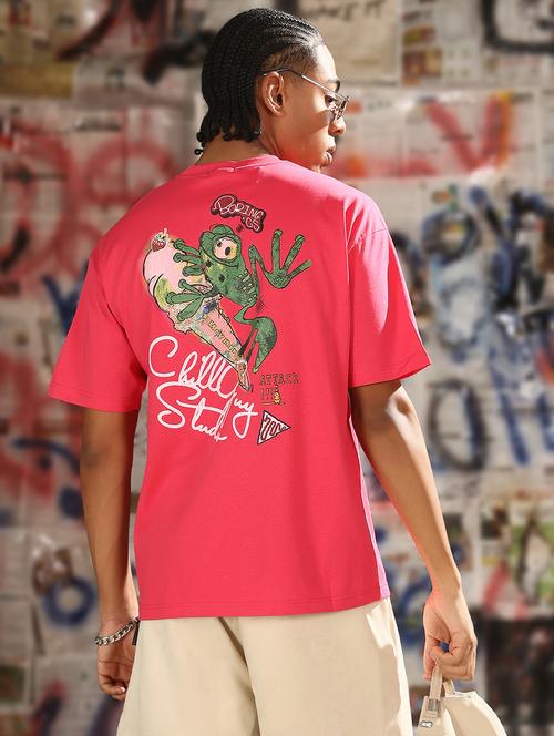 men back print round neck regular fit t-shirt - 21843299 -  Standard Image - 0