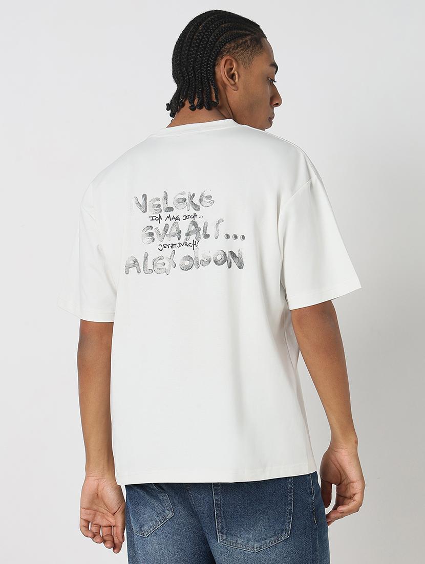 men front & back print round neck regular fit t-shirt - 21843306 - Standard Image - 3
