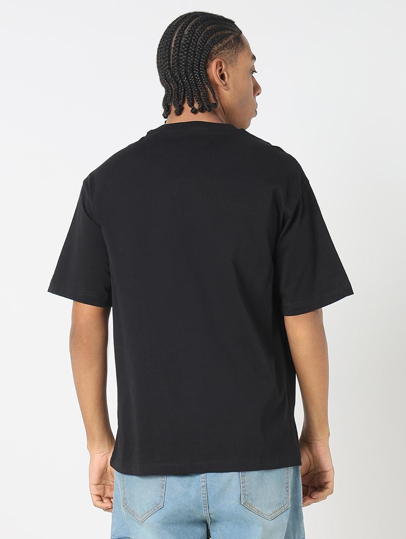 men chest print round neck regular fit t-shirt - 21843307 - Standard Image - 3