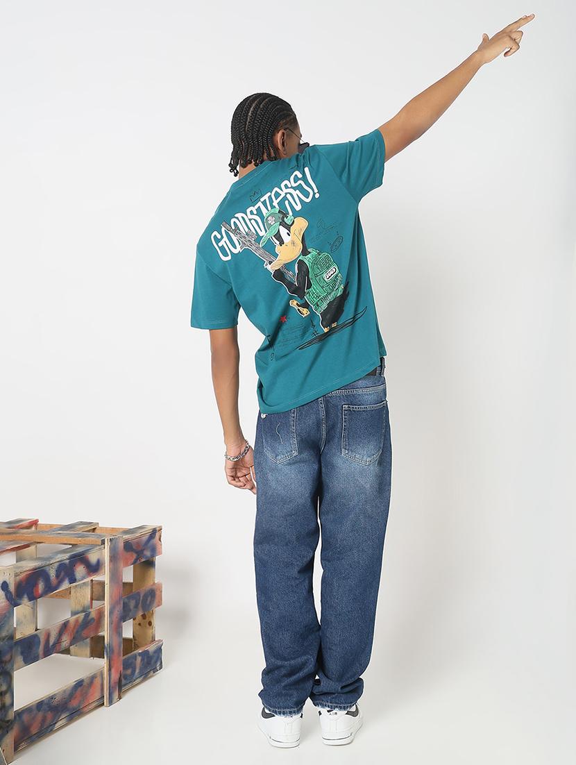 men back print round neck regular fit t-shirt - 21843309 - Standard Image - 5