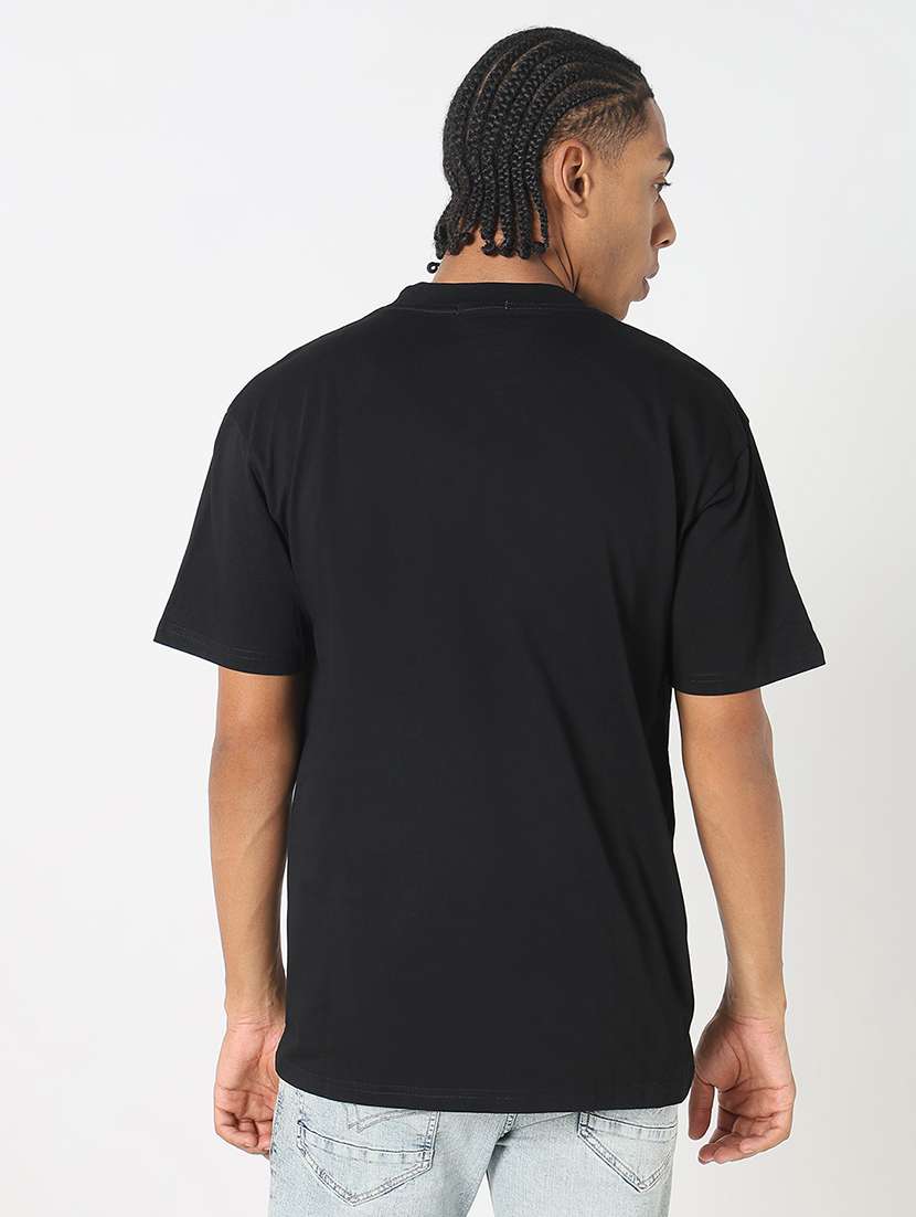 men front print round neck regular fit t-shirt - 21843313 -  Standard Image - 3