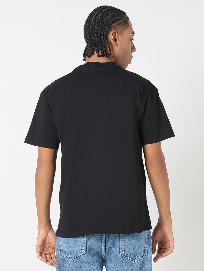 men front print round neck regular fit t-shirt - 21843318 - Standard Image - 3