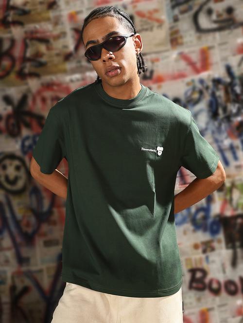 men plain round neck regular fit t-shirt - 21843319 -  Standard Image - 0