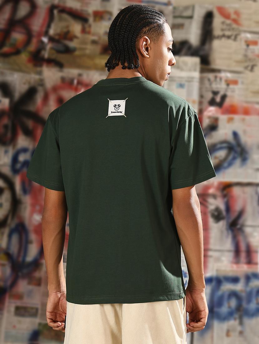 men plain round neck regular fit t-shirt - 21843319 - Standard Image - 3