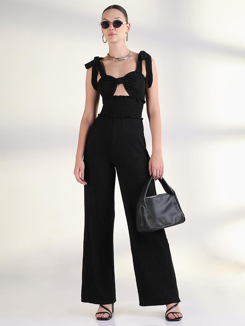 women solid full length jumpsuit - 21843325 - Zoom Image - 0