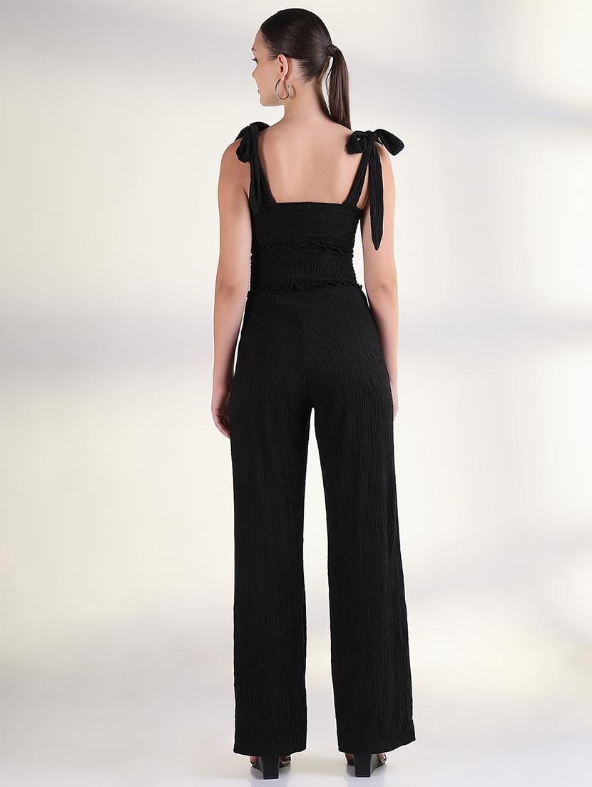 women solid full length jumpsuit - 21843325 - Standard Image - 3