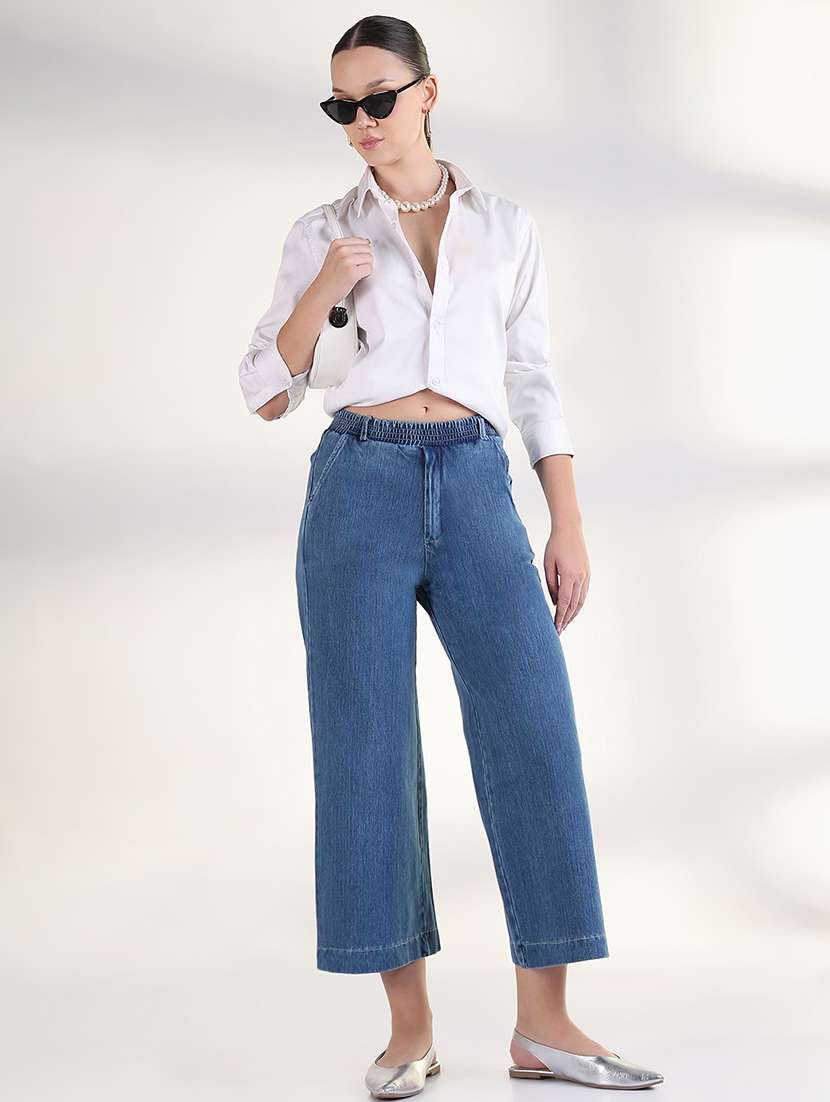 women solid mid rise straight jean - 21843337 -  Standard Image - 5