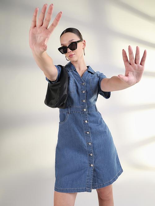 women collared short sleeves shirt dress - 21843363 -  Standard Image - 0
