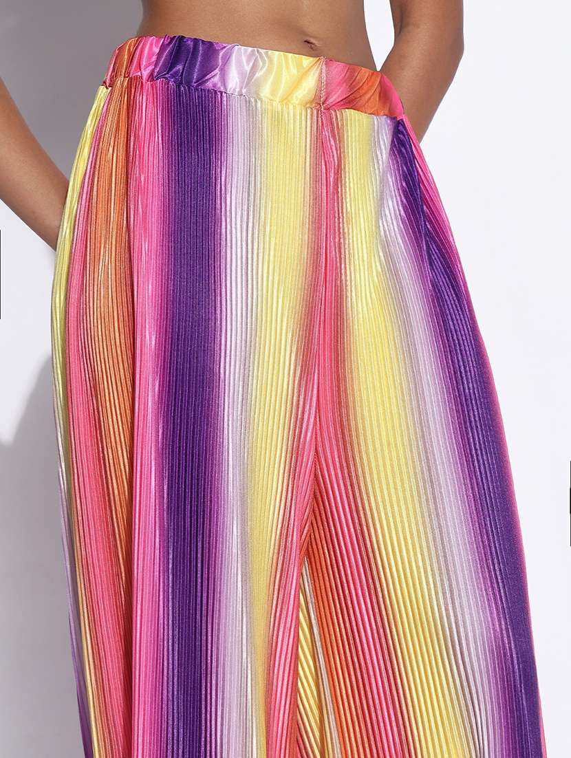 women solid top and trouser co-ord set - 21843421 -  Standard Image - 5