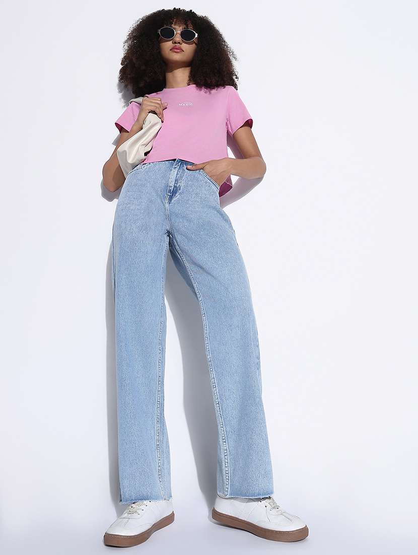 women high rise straight fit jean - 21843519 -  Standard Image - 5