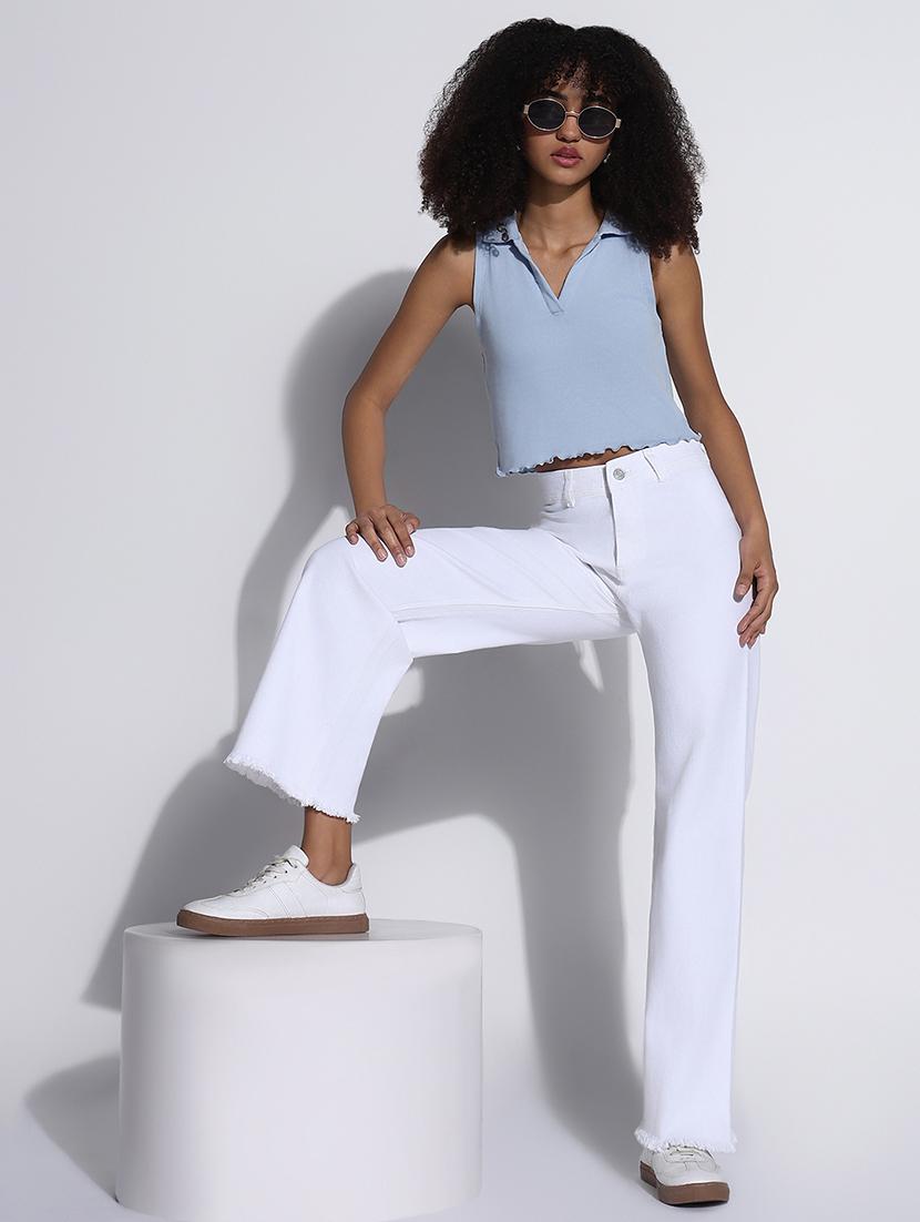women high rise straight fit jean - 21843528 - Standard Image - 5