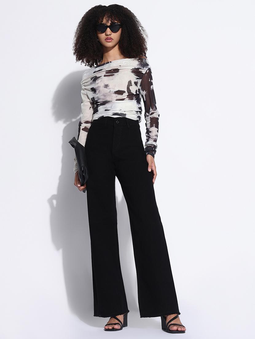 women high rise wide leg jean - 21843529 - Standard Image - 5