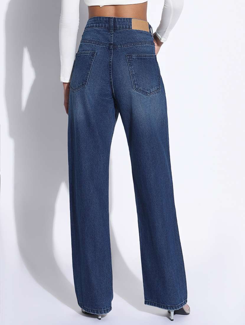 women high rise straight fit jean - 21843539 -  Standard Image - 3