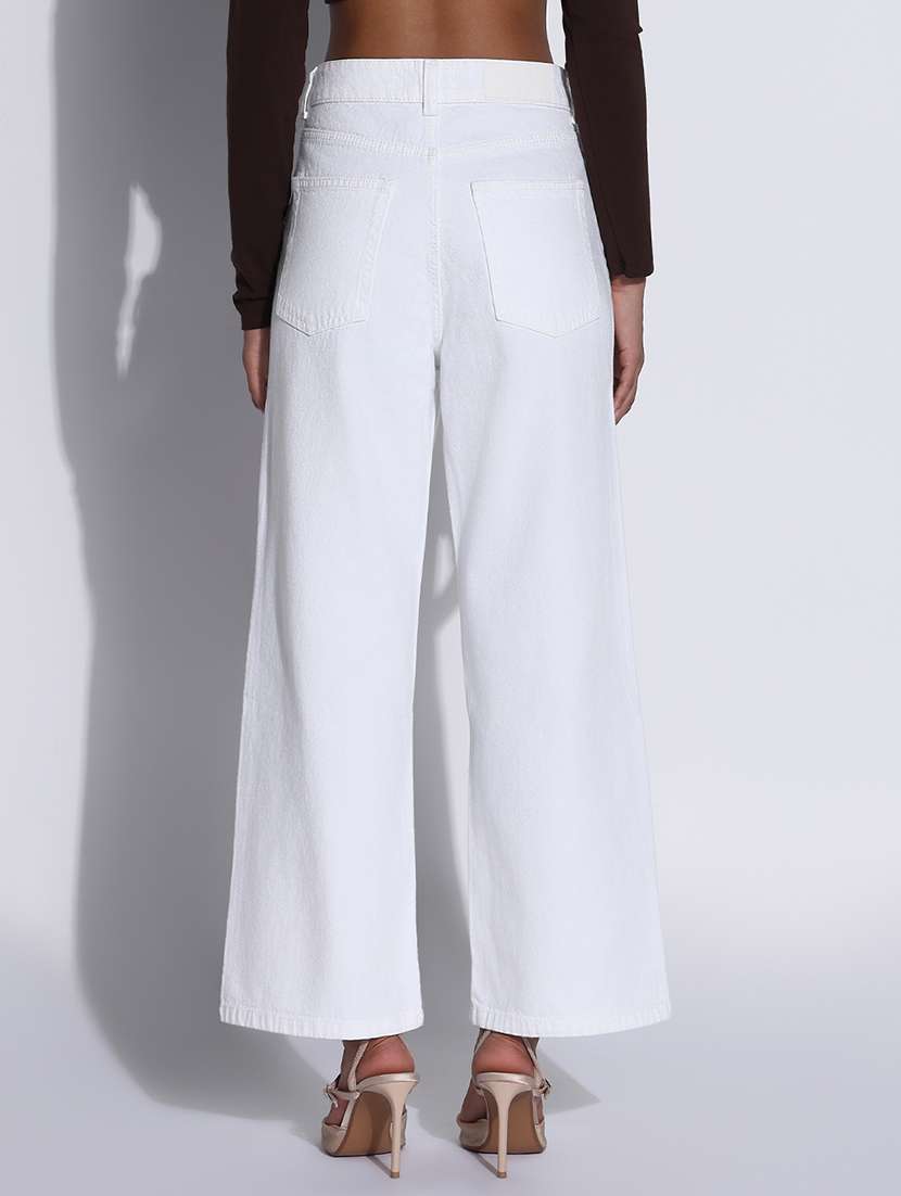 women high rise wide leg jeans - 21843540 -  Standard Image - 3