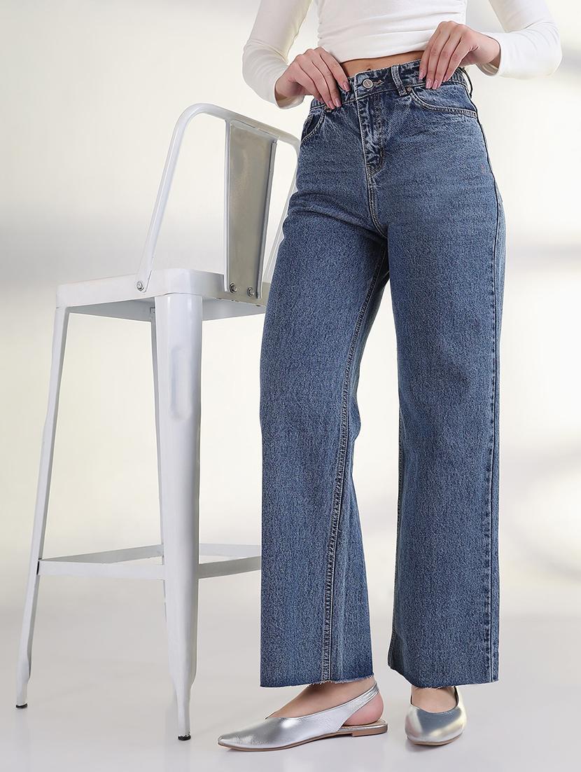 women high rise wide leg jeans - 21843555 - Zoom Image - 0