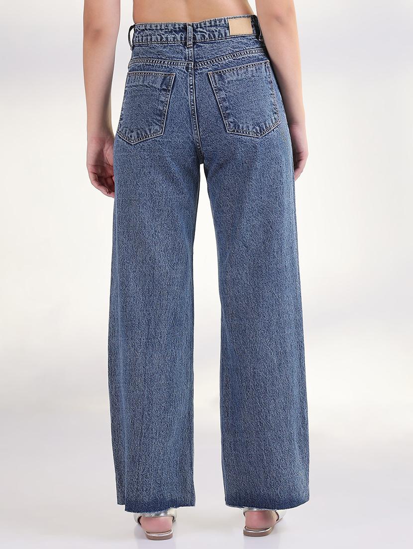 women high rise wide leg jeans - 21843555 - Standard Image - 3