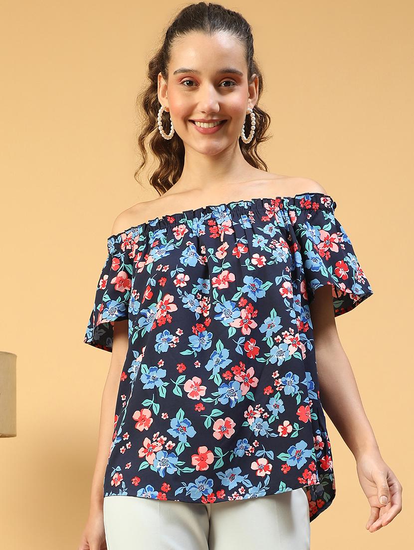 women floral printed off shoulder regular top - 21843856 - Zoom Image - 0