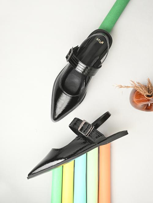 women black back strap flats  - 21844115 -  Standard Image - 0