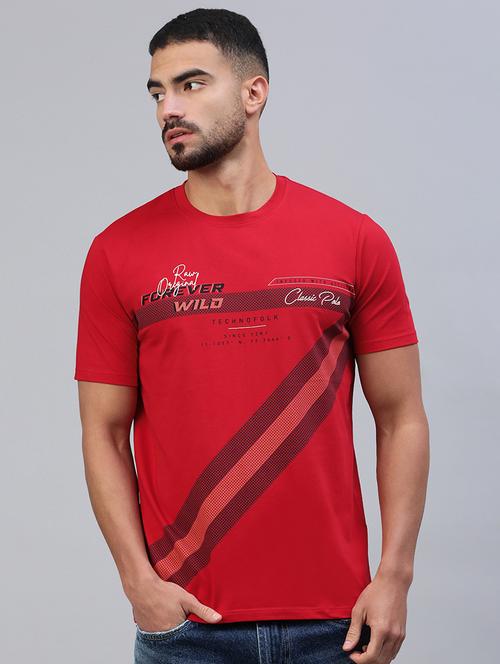 men printed short sleeve slim fit t-shirt - 21844290 -  Standard Image - 0