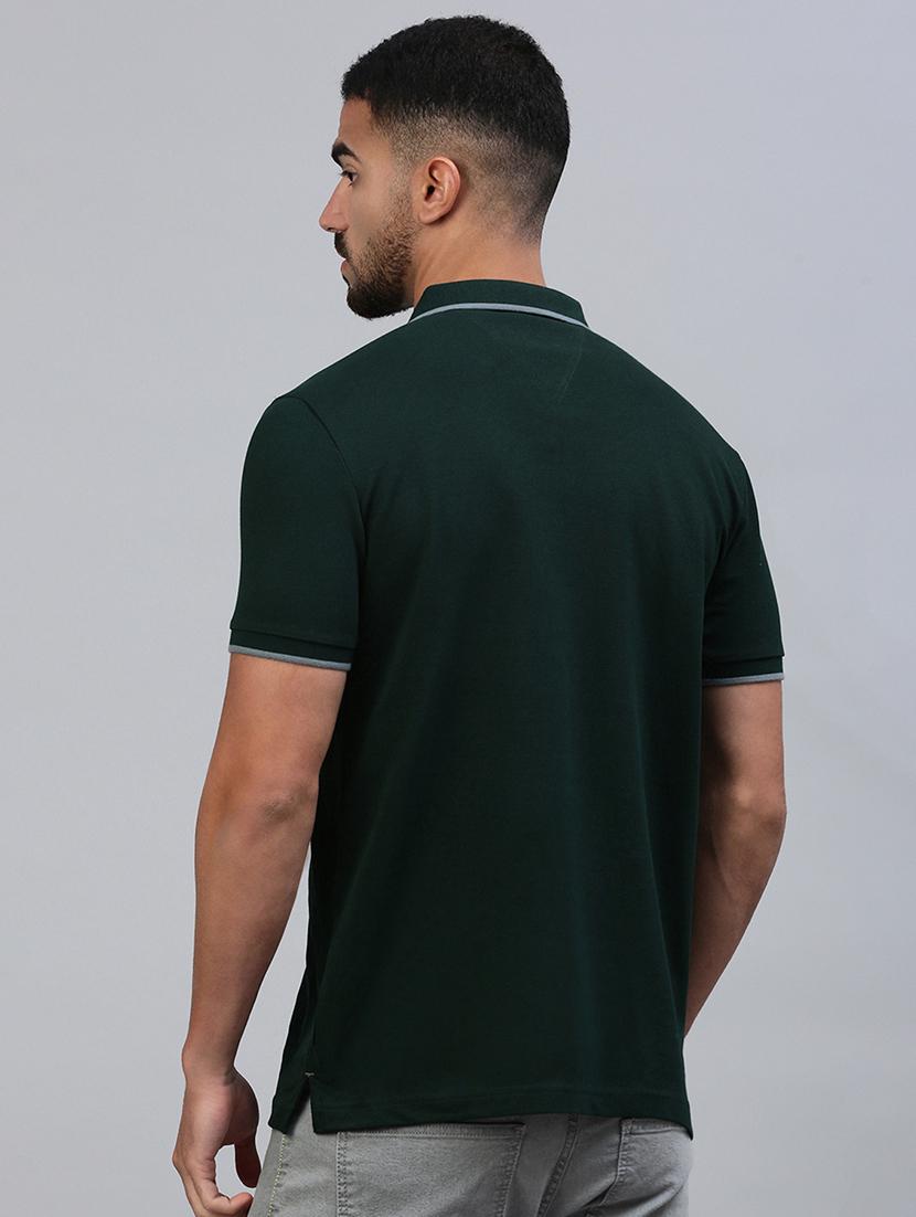 men printed short sleeve slim fit polo t-shirt - 21844299 - Standard Image - 3