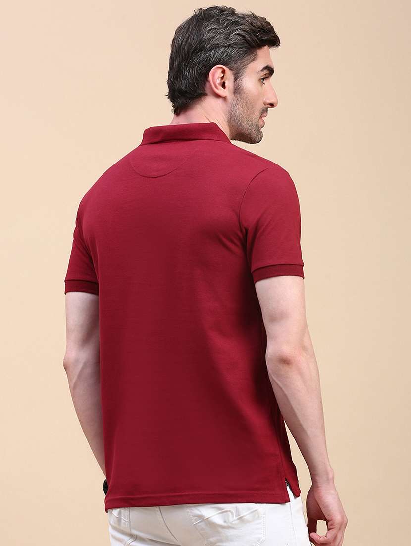 men typographic short sleeve slim fit polo t-shirt - 21844333 -  Standard Image - 3