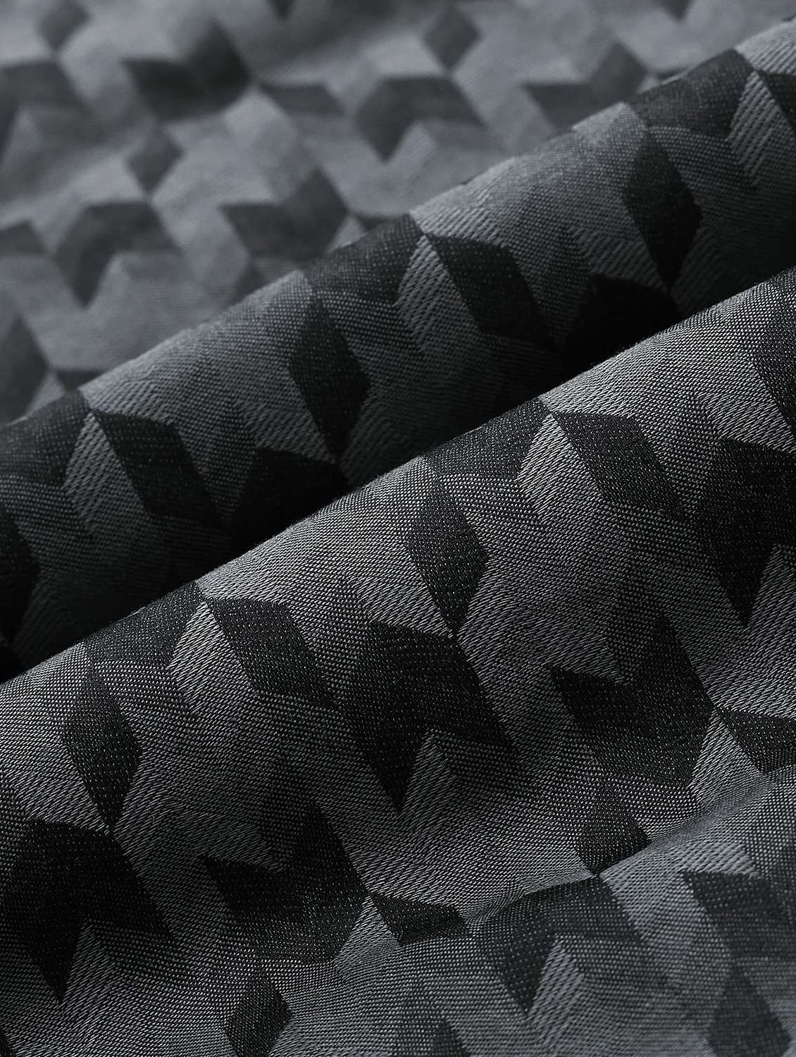 men geometric long sleeve slim fit formal shirt - 21844491 -  Standard Image - 3