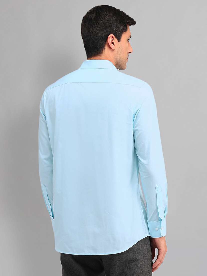 men solid long sleeve regular fit formal shirt - 21844573 - Standard Image - 3