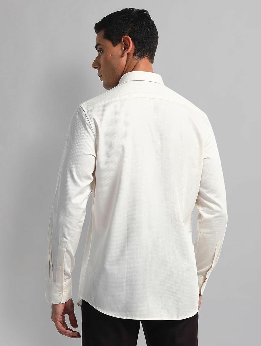 men solid long sleeve regular fit formal shirt - 21844594 - Standard Image - 3
