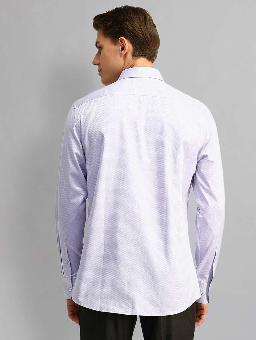 men solid long sleeve regular fit formal shirt - 21844602 - Standard Image - 3