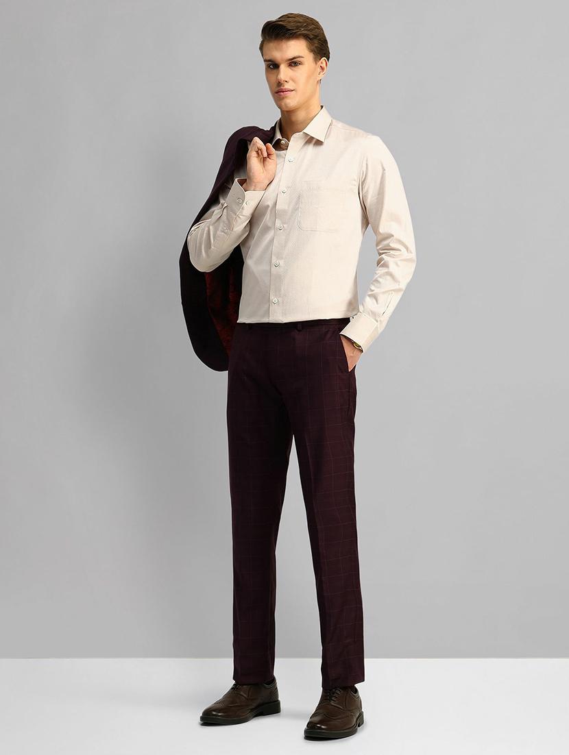 men solid long sleeve regular fit formal shirt - 21844606 - Standard Image - 5