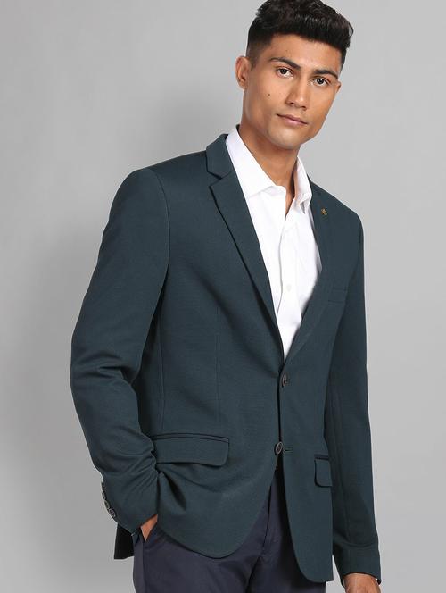 men lapel collar single breasted formal blazer - 21844678 -  Standard Image - 0