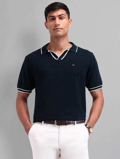 men solid short sleeves polo t-shirt - 21844734 - Standard Image - 0