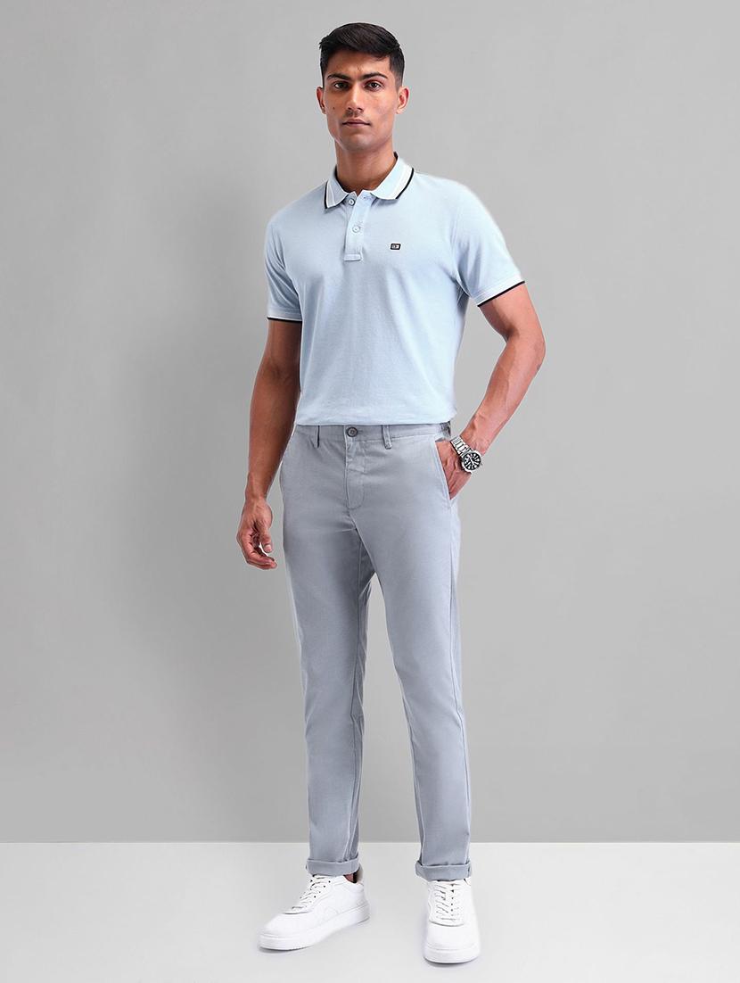 men mid rise slim fit chinos casual trouser - 21844755 - Standard Image - 5